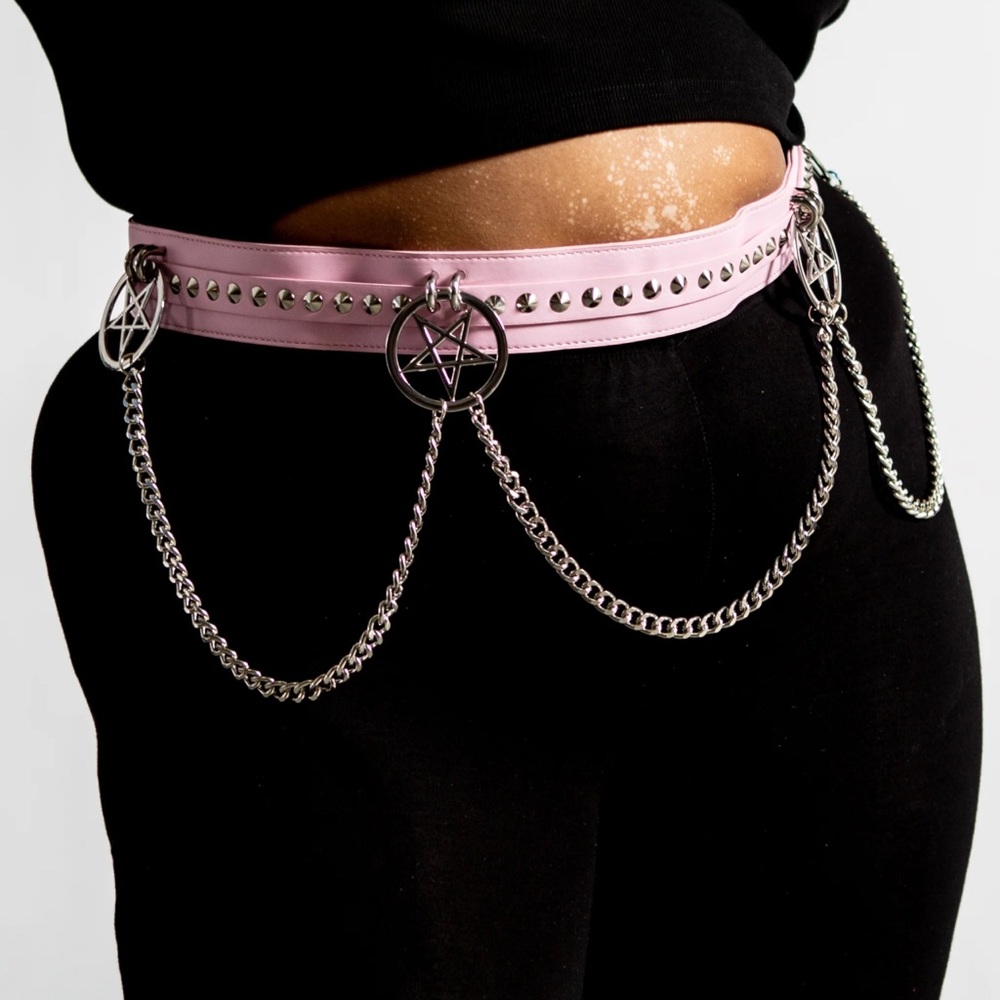 Killstar pink curses belt